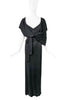 Vivienne Westwood Black Corset Belted Draped Goddess Dress Gown Spring 2015