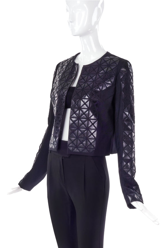 Gareth Pugh Black Pleather Hexagon Jacket FW2009