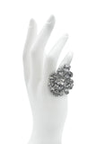 Christian Dior by John Galliano Silver Crystal Bracelet with matching Ring