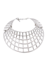 Saint Laurent Silver Grid Cage "Eifel Tower" Choker Necklace Runway Spring 2009