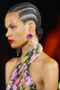 Saint Laurent Silver Pink Crystal Gripoix Chandelier Earrings Runway Summer 2022