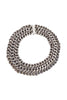 Saint Laurent Silver Chrome Triple Chain Link Thick Collar Necklace