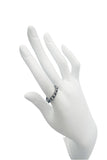 Noir Gold Silver Gunmetal Spike Rings Diamond Pavé
