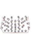Sonia Rykiel Clear PVC Crystal Embellished Clutch Handbag
