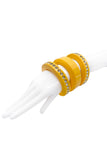 Sonia Rykiel Pink Yellow Resin Crystal Stack of 7 Bracelets