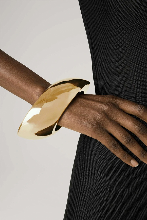 Gold Sculptural Oversized St. John's Bracelet