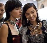Lanvin Oversized Diamond Chain Choker Necklace Spring 2014