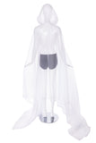 White Tulle "Garden of Eden" Hooded Cape