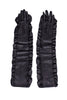 Undercover Japan Black Leather Ruffle Opera Gloves #