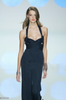 Valentino Black Dark Navy Criss Cross Silk Jersey Gown Runway 2004