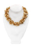Valentino Gold Round Chain Loop Thick Run DMC Necklace