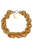 Valentino Gold Round Chain Loop Thick Run DMC Necklace
