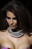 Versace Silver Thick Rope Crystal Ring Double Necklace Choker Spring 2003