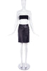 Gianni Versace Black Leather Pencil Skirt - BOUTIQUE PURCHASE PRICE
