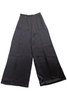 Viktor & Rolf Black Oversized Satin Wide Marlene Pants