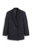 Vintage Black Beaded Tuxedo Suit Blazer Jacket