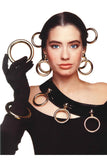 Sharra Pagano Gold Oversized Hoop Earrings