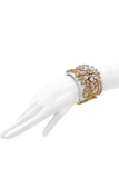 Vionnet White Lucite Crystal Embellished Bracelet