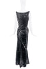 Vivienne Westwood Black Sequin Bias Cut Dress Gown