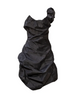 Vivienne Westwood Black One Shoulder Corset Asymmetric Cocktail Dress Gown Gold Label Fall 2000