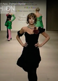 Vivienne Westwood Black One Shoulder Corset Asymmetric Cocktail Dress Gown Gold Label Fall 2000