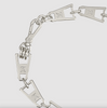 Louis Vuitton Silver Metal Zipper Pull Logo Necklace