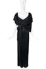 Vivienne Westwood Black Corset Belted Draped Goddess Dress Gown Spring 2015