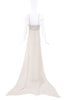 Claude Montana Beige Creme Waterfall Slip Gown