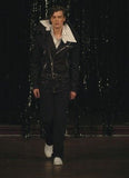 Xavier Delcour Black Double Oversized Collar Shirt Runway